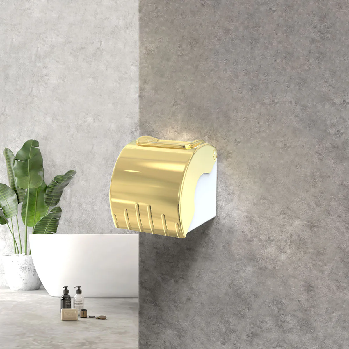 خرید جا دستمال رول کوچک آویلا طلایی|جا دستمال رولی|جا دستمال رول کوچک| جادستمال| جا دستمال